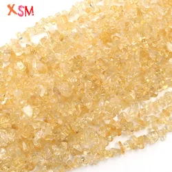 Irregular Gravel 5-8mm Chips Stone Natural Citrines Yellow Crystal Stone Beads For Jewelry Making DIY Bracelet Necklace