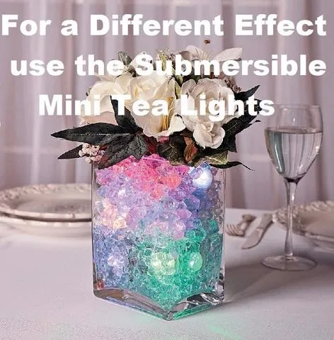10pcs Super Bright 3LED Submersible LED Floralyte Light Waterproof LED Mini Party Light For Wedding Party Events Decoration