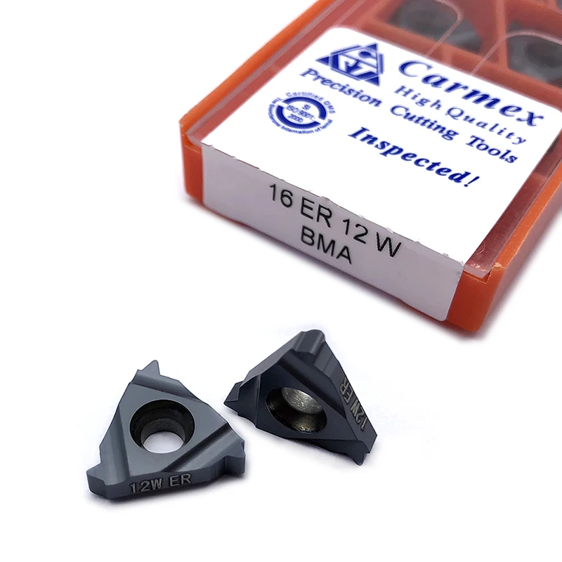 Insert 100% Original 16ER 10W 11W 12W 14W 16W 18W BMA External Thread Carbide Inserts Lathe Turning Tool For Stainless Steel