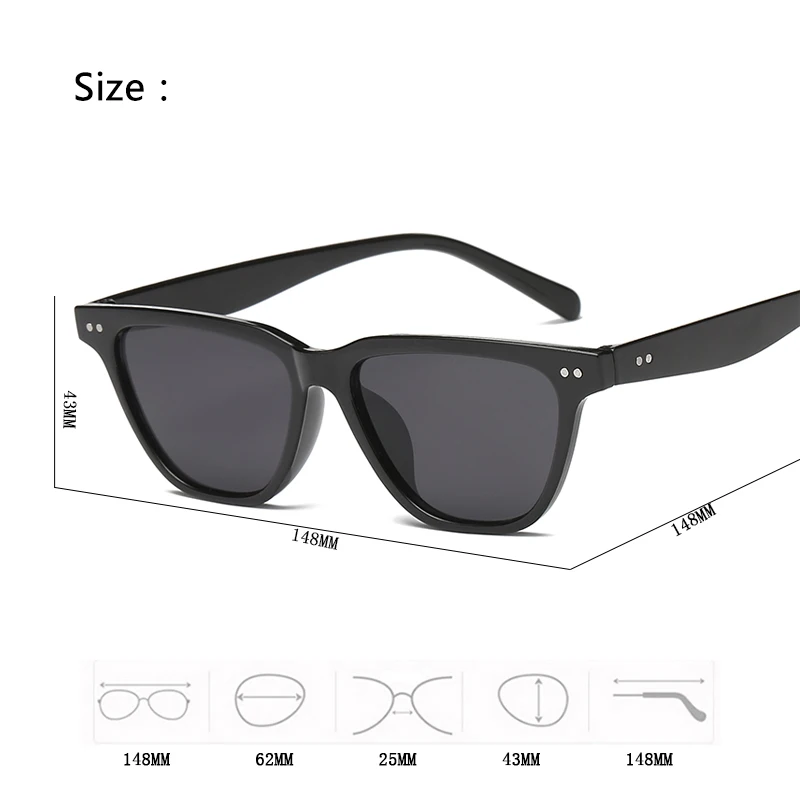 Psacss Sunglasses Women Cat Eye Cute Sexy Famous Luxury Brand Designer Retro Small Frame HD Sun Glasses Lunette De Soleil Femme