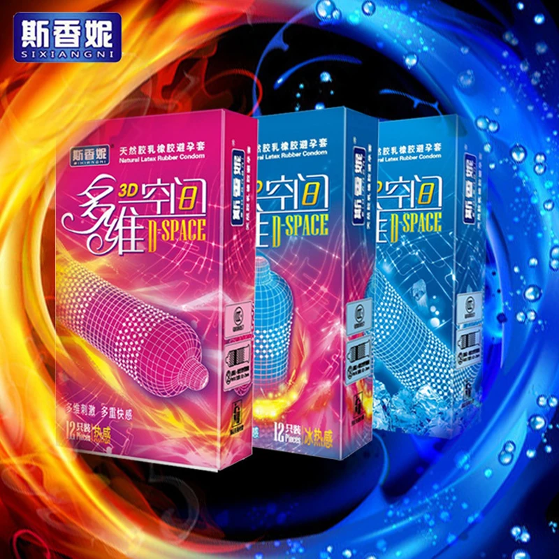 Hot 3D Spike Condoms 12Pcs Dots G Spot Funny Condoms For Men Latex Delay Penis Sleeve Camisinha Adult Sex Products Sex Toys