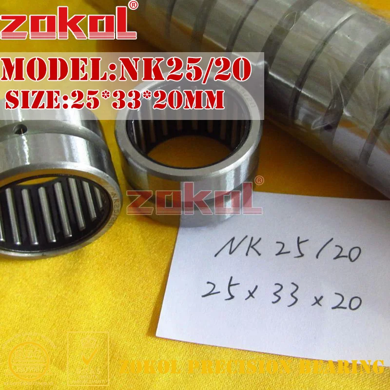 ZOKOL  NK25/20 Needle Roller Bearings With-out Inner Ring    25*33*20mm