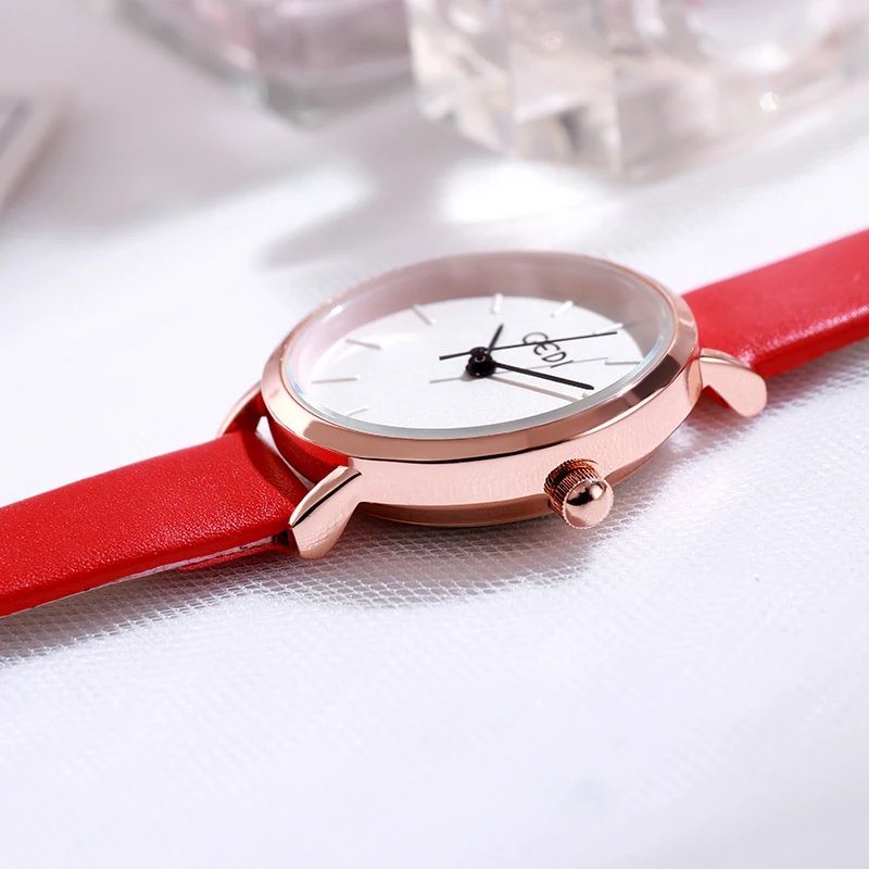 GEDI Thạch Anh Đồng Hồ Đeo Tay Xem Phụ Nữ Thời Trang Sang Trọng Montre Femme Thương Hiệu Hàng Đầu Đồng Hồ Da Bình Thường Phụ Nữ Đồng Hồ Reloj Mujer 2019