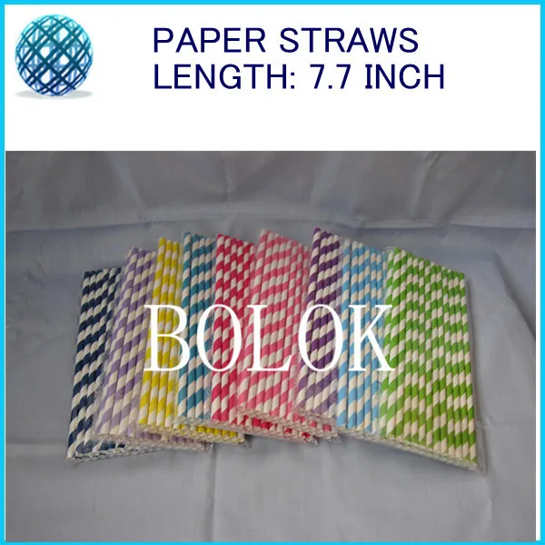 10000pcs Mixed Striped Polka Dot Colorful Pretty Drinking Paper Straws Striped Polka Dot Chevron Wedding Party