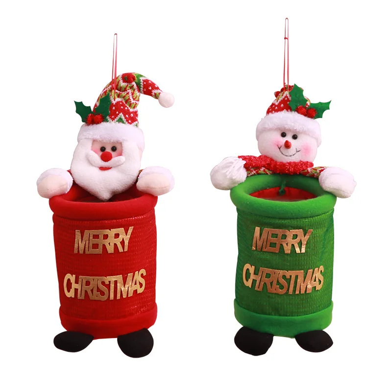 New year party Christmas decoration for home Xmas cartoon storage bag navidad mall holiday kerst layout gift weihnachten AB317