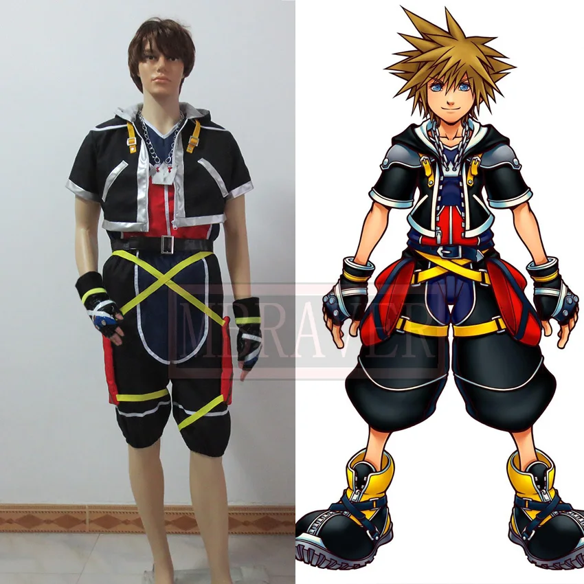 Kingdom Hearts II 2 Sora Cosplay Costume Tailored the original color