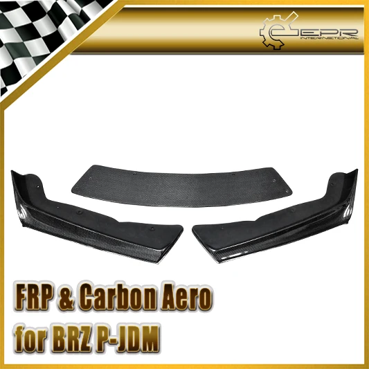 Car Styling For Subar BRZ ZC6 Carbon Fiber PJDM Style Splitter Front Lip (3pcs)