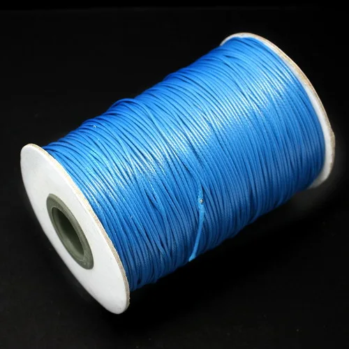 Free Shipping 15 meters 1MM Waxed Thread Cotton Cord String Strap Wholesale Necklace Rope Fit Bracelet images - 6