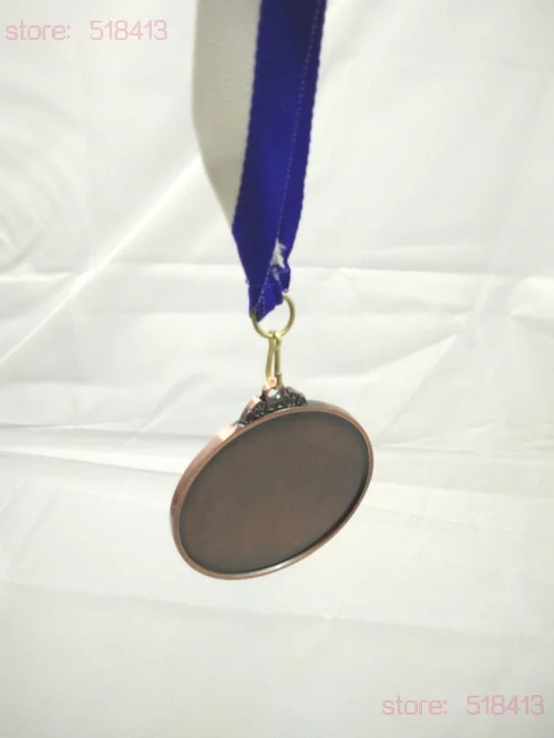 White Blue Medal Ribbons High Quality Tied Ribbon Gymnastics Unisex Prize National Flag School Sport Day Hot Sale 2021