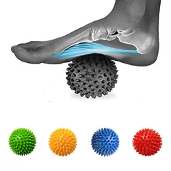 7.5cm PVC Musle Roller Ball Spinal Massage Relieve Sore Muscle Yoga Fitness Hand Training Physiotherapy Anti-Stress Ball Fitball