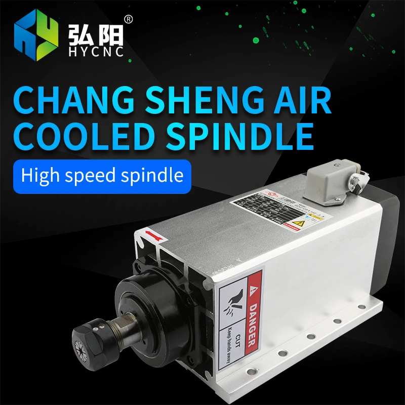 

Changsheng flange 1.5/2.2/3.5/4.5/6/7.5Kw Spindle Motor Air-cooled High Speed 18000rpm 220v or 380v air cooling spindle motor