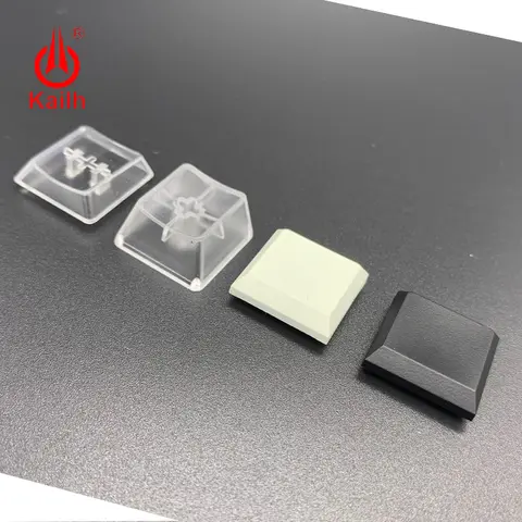 Low Profile White Black Keycaps for 1350 Box Keyboard Kailh