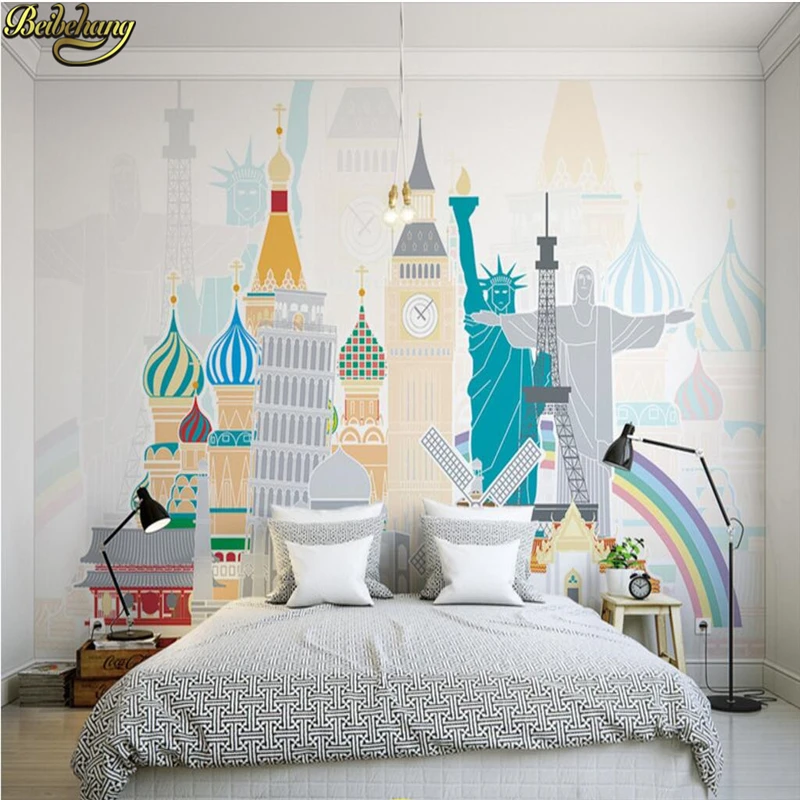 custom papel de parede 3D Mural Wallpaper Bedroom Livig Room TV Sofa Backdrop Wall paper Photo Wallpaper Home Decor art sticker