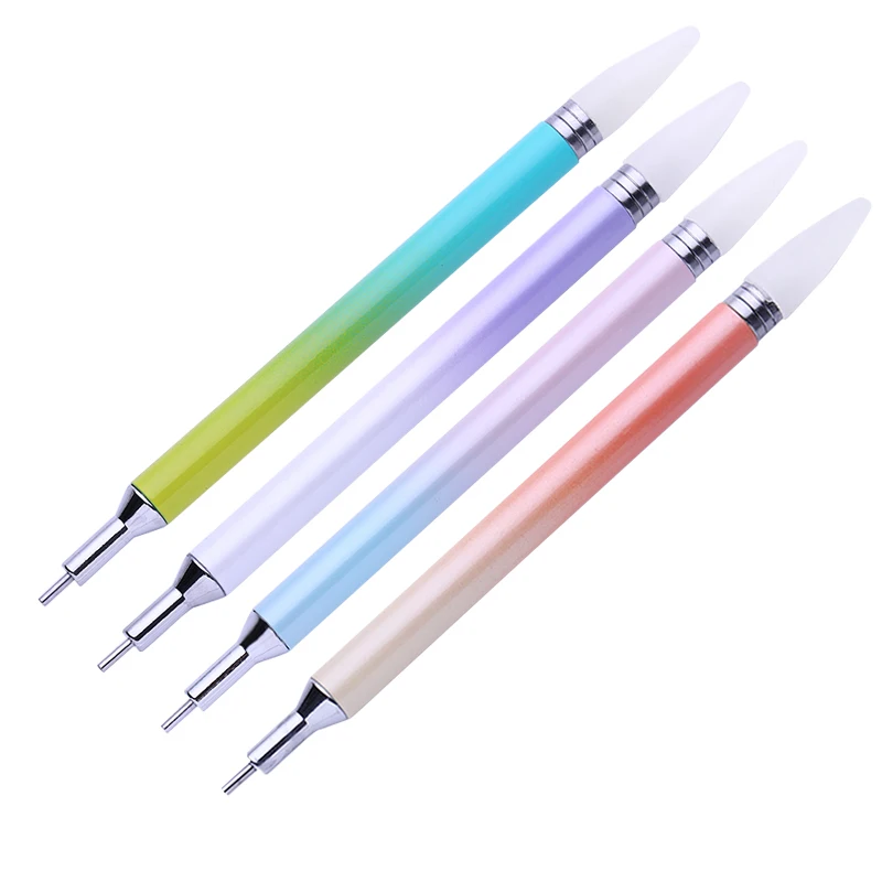 

1PC Dual-ended Nail Rhinestone Dotting Pen Tool Gen Studs Picker Wax Pencil Manicure Nail Art Tool New Arrvial