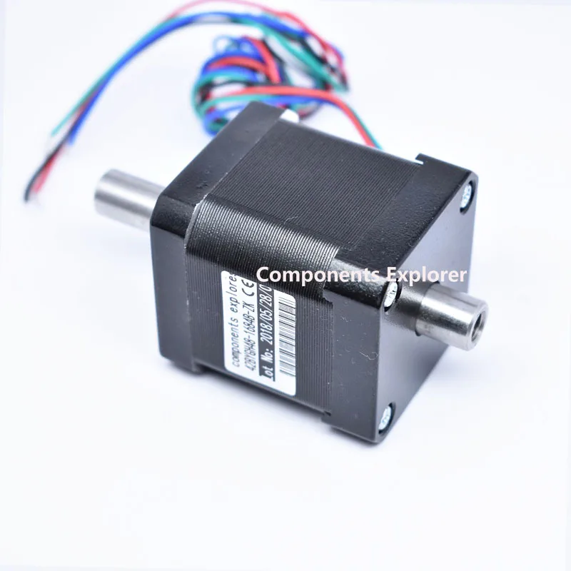 stepper motor Hollow double shaft NEMA17 48mm body length  Hybird,2 phase 4 wire 3d printer accessories 42BYGH48-1684B-ZK