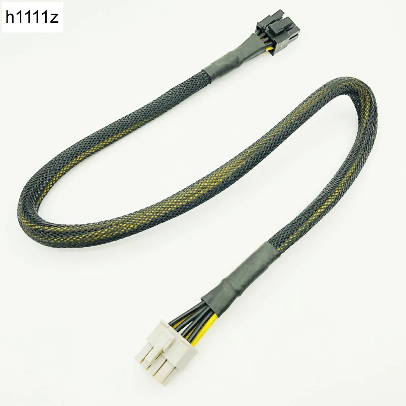 High Quality Black Sleeved 8Pin PCI-E to 8(6+2)Pin Modular Power Supply Cables CPU Power Cable for OCZ ZT/ Great Wall 58CM 16AWG