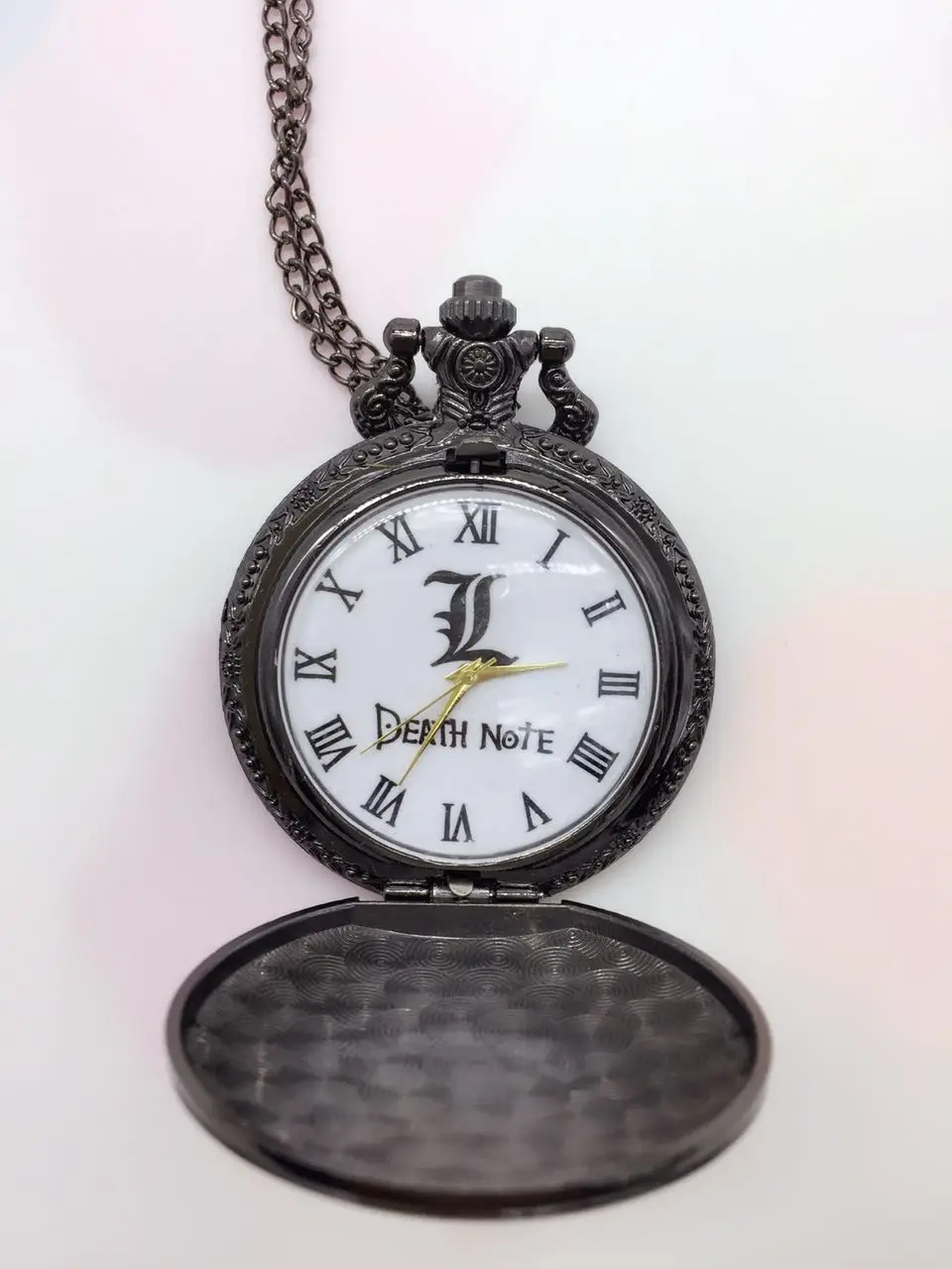 Imagem -03 - Retro Death Note Tema Relógios de Bolso com Colar Corrente Legal Crânio Relógio Cosplay Presentes para Meninos Crianças Crianças P36