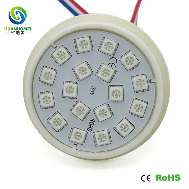 60mm 18leds 50pcs ucs1903 24v pixel modulos led pixels de 60mm led pixel module rgb 5050 smd rgb led module bulb lighting sign