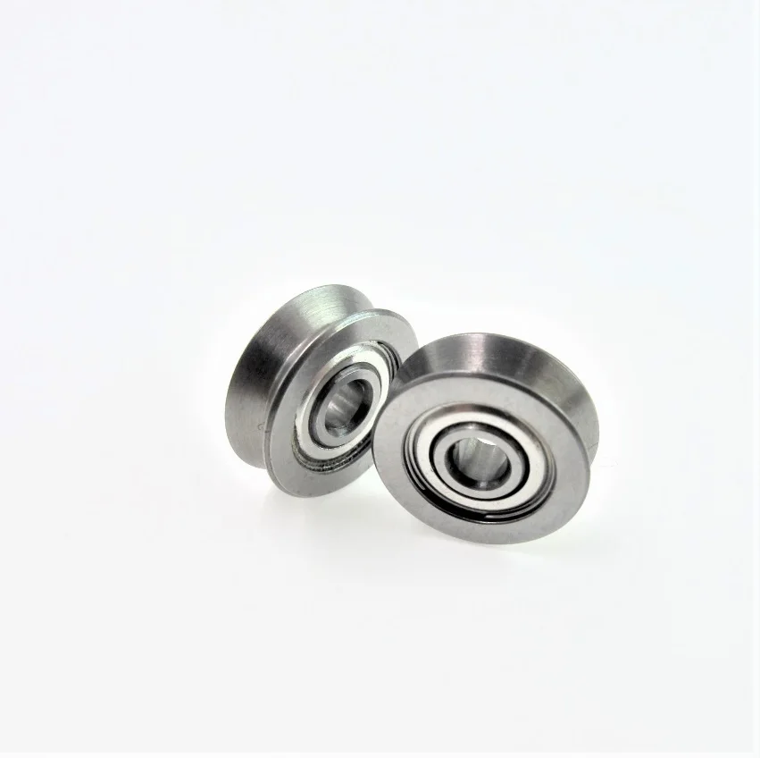 500pcs V623ZZ V623 ZZ 623W 3x12x4 mm V groove ball bearing roller wheel for guide track 3*12*4