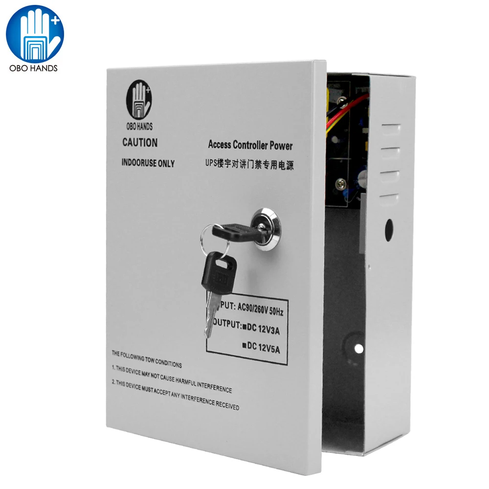 12V 5A access control system power supply box UPS back up power standby power supply for access control system back-up source