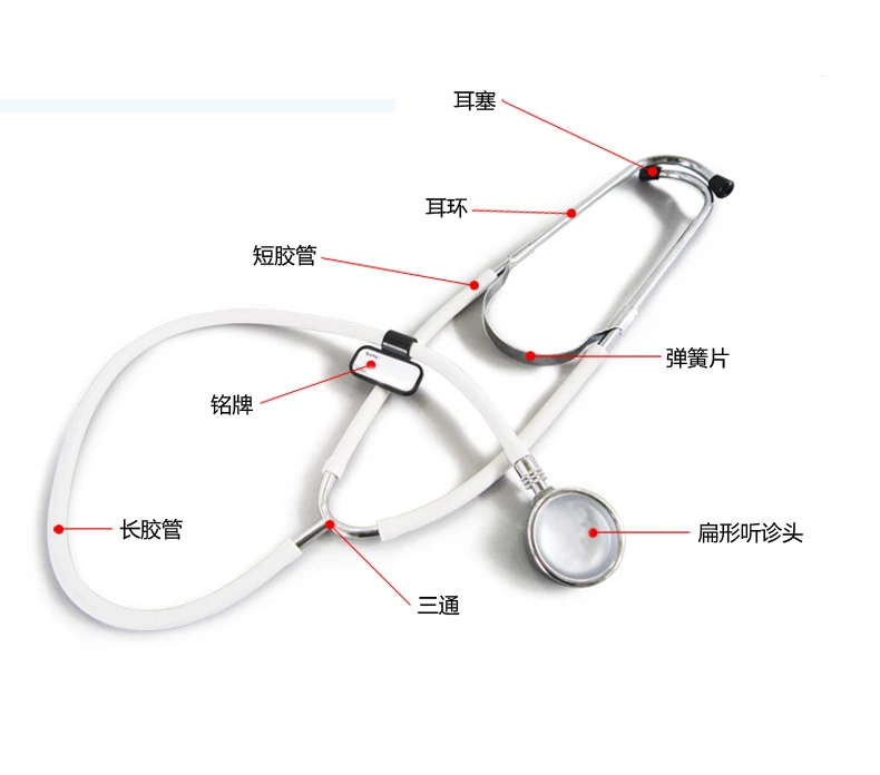 Heart Doctor Soft Tube Stethoscope Functional High Quality Health Care Professional Medical Dual Head Home Use Equipment