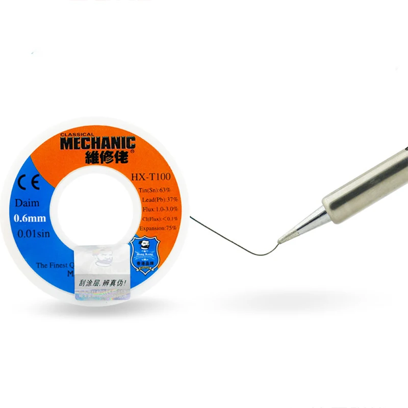 MECHANIC Rosin Core Solder Wire 55g 0.3/0.4/0.5/0.6/0.8/1.0/1.2mm Low Melting Point Welding Tin Wire BGA Soldering Tools