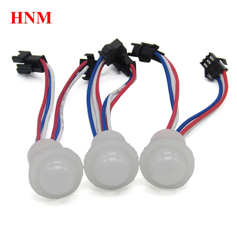 DC12V 20mm 3LEDs UCS1903 RGB LED Module Pixel Light 3PCS 3535 SMD Digital Full Color Bulb TV Waterproof Amusement Park Ride Lamp