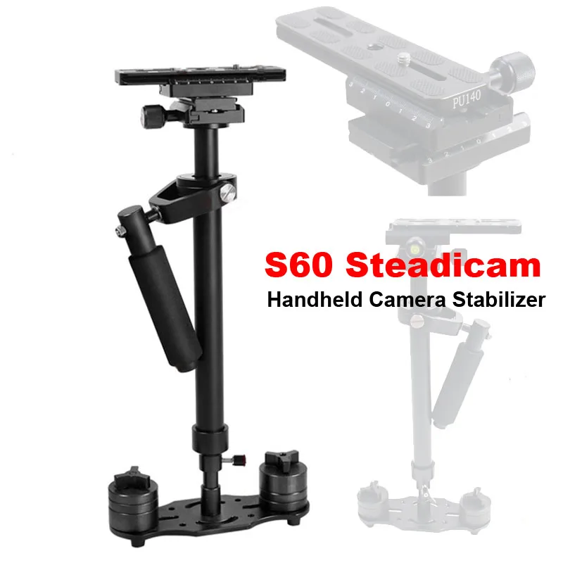 

S60 60cm Video Stabilizer Handheld DSLR Camera Steadicam Steady for Camera Video DV DSLR Nikon Canon Sony Panasonic