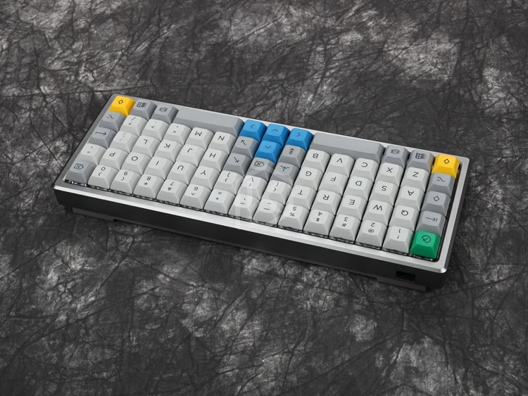 Anodized Aluminium case for xd75re xd75 60% custom keyboard acrylic panels acrylic diffuser can support Rotary brace