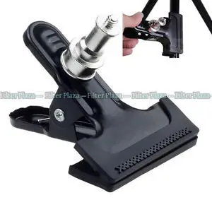 Zware Metalen Klem 1/4 "Schroef Voor Photo Studio Camera Flash Light Stand