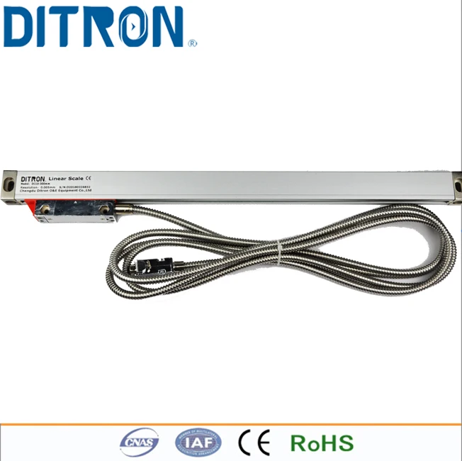 5 v Risoluzione 1 Micron 500mm-800 TTL Sensore Lineare/Lineare Scale In Vetro/di Misura Lineari
