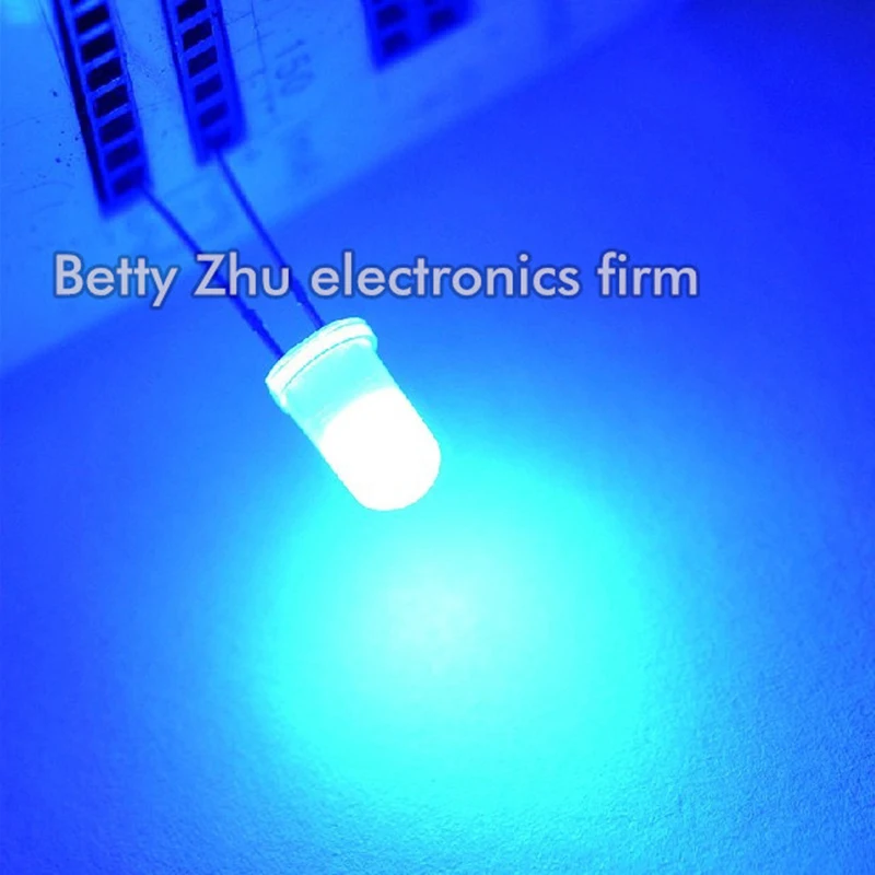 

5000PCS/LOT 5MM round blue light-emitting diode LED blue shell glows blue light