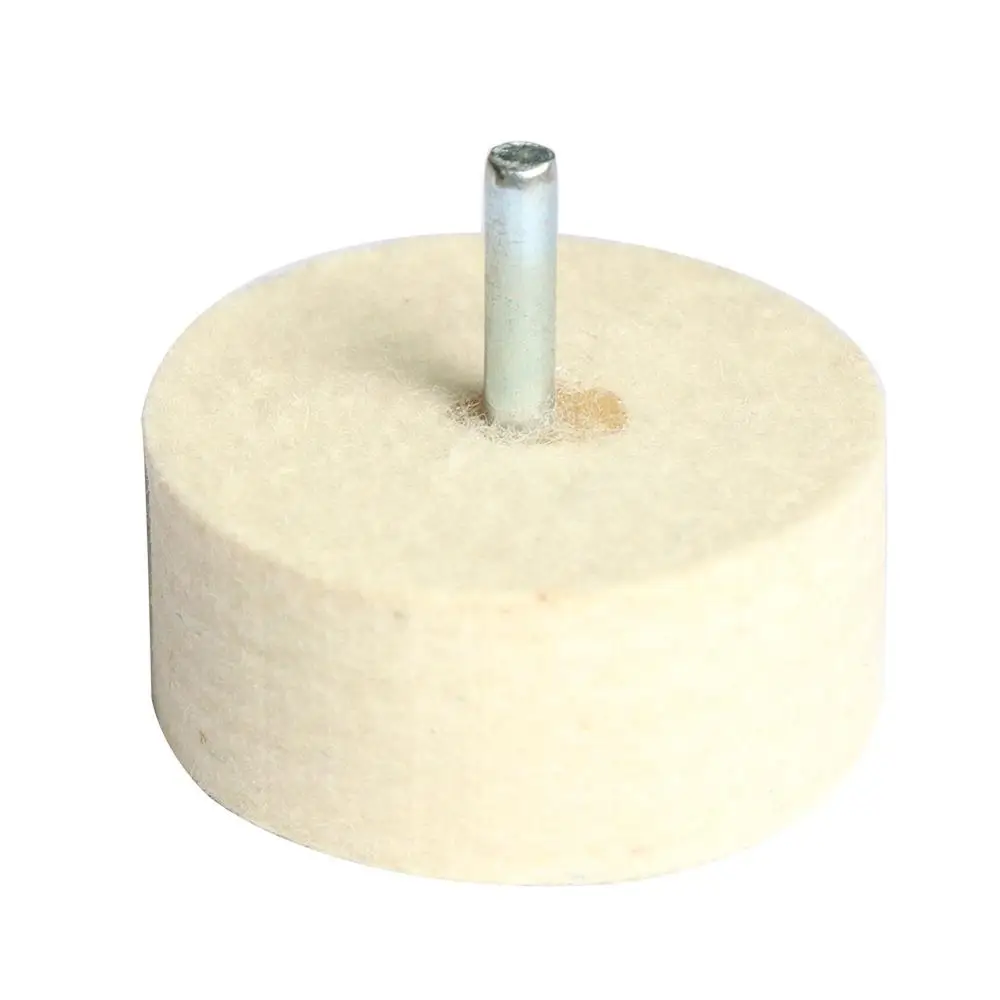 6mm Shank 16-80mm Wool Felt Polishing Buffing Wheel Pad Grinding Head Metals 50/20/25mm Rotary Tool Drill Electric Grinder