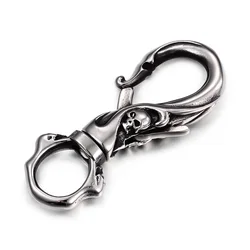 Punk Key Chains 316 Stainless Steel Skull Key Chains Fashion Rock Accessories Jewelry Gifts For Men Boyfriend