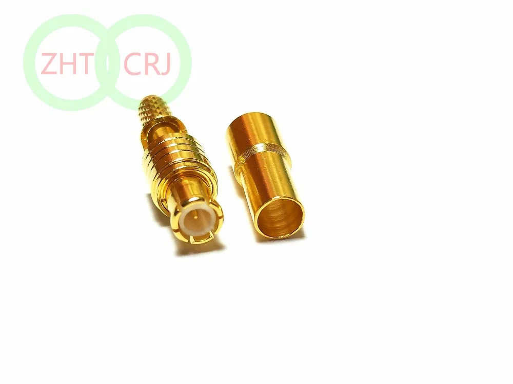 plugue macho rf mcx conector de crimpagem plugue para rg316 rg175 lmr100 reto banhado a ouro 100 pecas 01