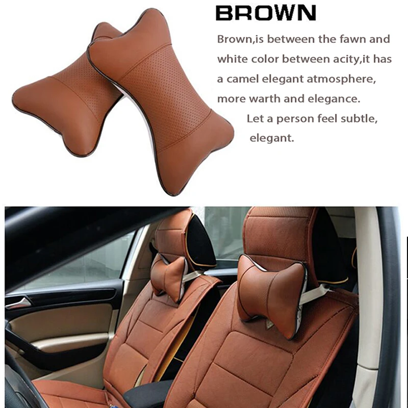 LENTAI Car Styling Neck Pillow Comfort For Fiat VW Polo Golf MK4 4 MK7 Touran T5 Bora Skoda Rapid Fabia Yeti Superb Accessories