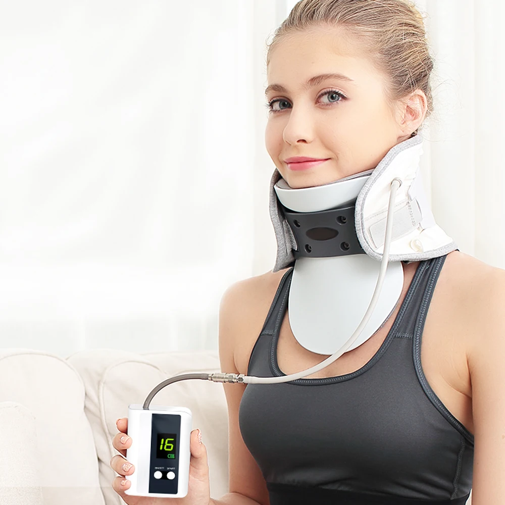 Medical Neck Traction Device Cervical Spondylosis Neck Brace Inflatable Support Intelligent Control Stretch Fix Post corrector