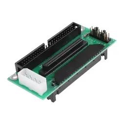 SCSI SCA 80 Pin to 68Pin to 50 Pin IDE Hard Disk Adapter Converter Card Module Board Transmit Data Synchronously