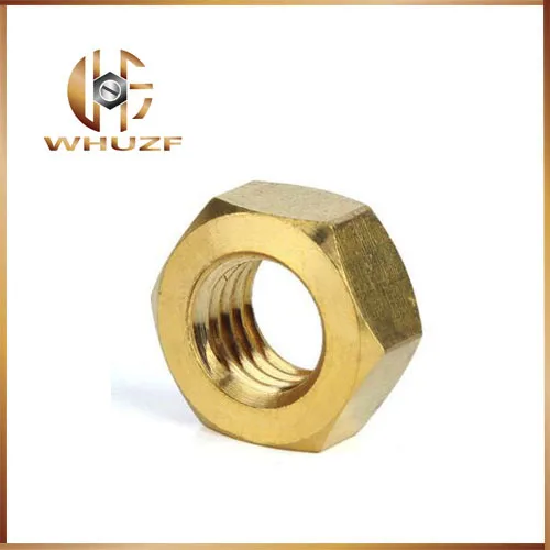 M4 M5 M6 M8 M10 Metric Thread Copper DIN934 Brass Hexagonal Hex Nuts Hexagon Nut