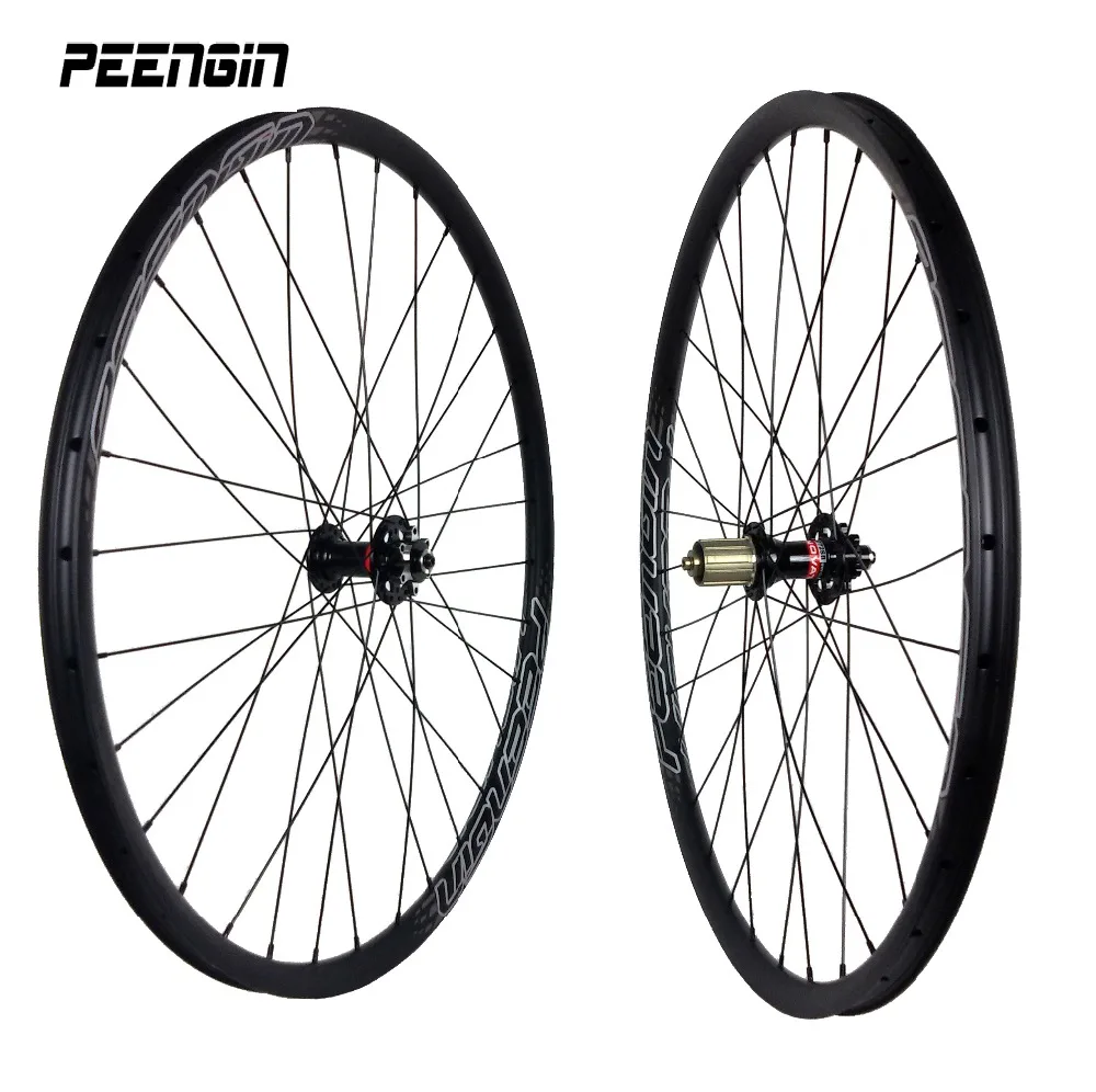 

Ultra-Light Carbon Bicycle Wheels 29Inch/27er 27X23mm Tubular-Clincher Mountain Bike Wheelset Quick Release/Thru Axle XC Mtb Rim