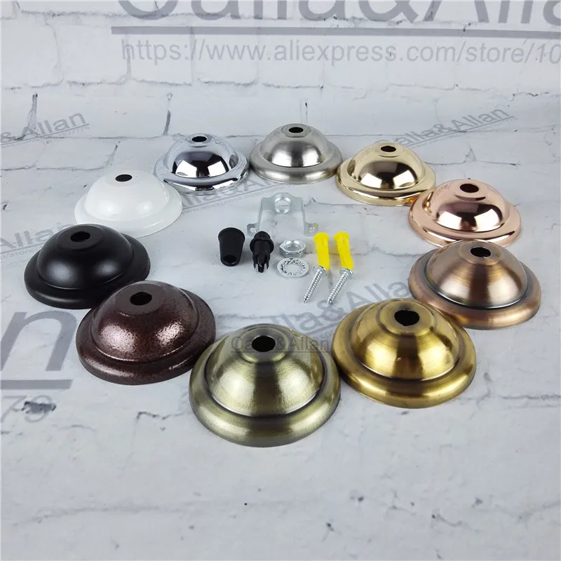 2 Pieces/lot DIY parts Edison light pendant lamp Part of the ceiling plate D68mm small iron canopy DIY pendant ceiling mount