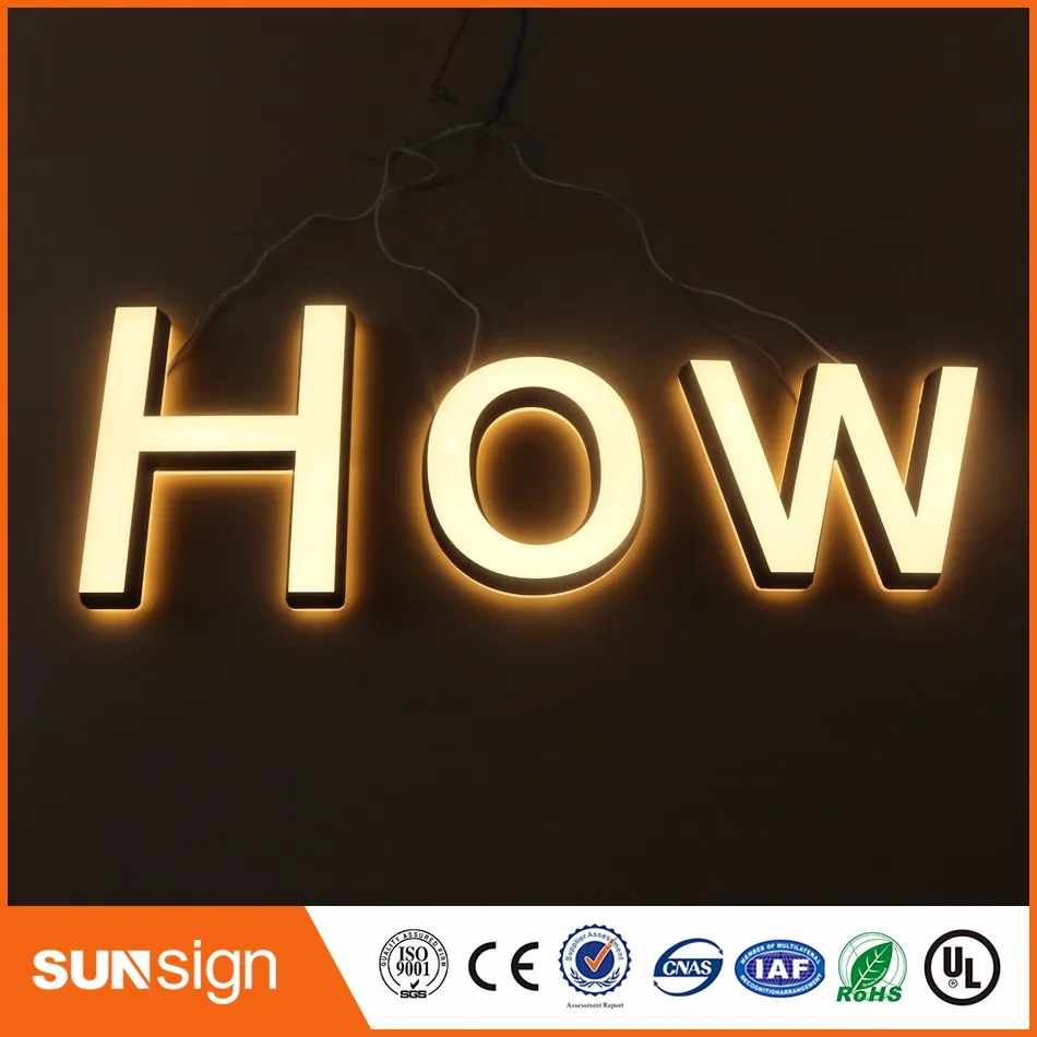 Factory Outlet Outdoor Front Verlichte Acryl Letters/Borden