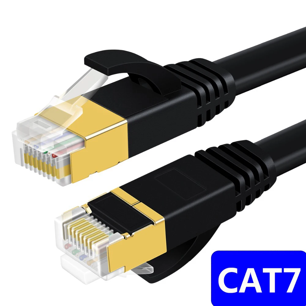 CAT7 Cat8 Lan Kabel RJ45 katze 7 8 kabel rj 45 Ethernet Netzwerk Kabel Kurzen Patchkabel 30cm 10m 15m 20m für Laptop Router PC Kabel