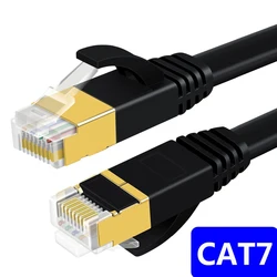 CAT7 Cat8 Lan kablosu RJ45 kedi 7 8 kablo rj 45 Ethernet ağ kablosu kısa yama kablosu 30cm 10m 15m 20m Laptop için yönlendirici PC kablosu