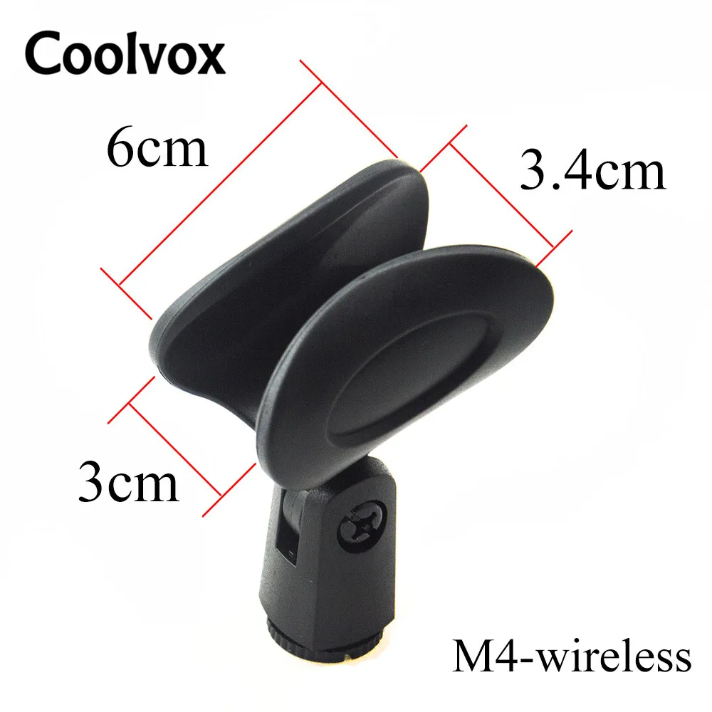 Coolvox New Plastic Stage Universal Clips Wired Wireless Standard Handheld Microphone Holder Stand Adapter Holder Electronics