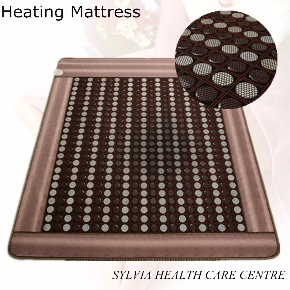 

Health care product korea heated mattress heat mat with stones jade heating jade mattresswith Free Gift eye cover