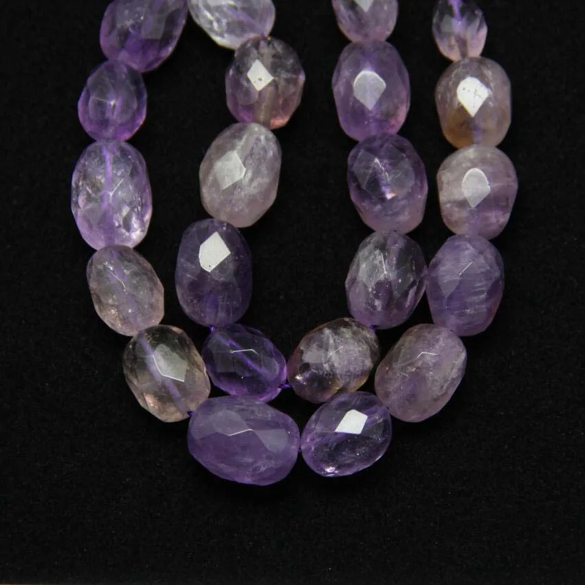 

Purple Quartz Natural Stones Faceted Oval Loose Beads Charms Necklace strand,Cut Crystals Nugget Beads Spacers Bracelet Jewelry