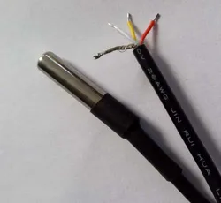 Original Waterproof 10M DS18b20 temperature sensor With shield Stainless steel 6*50 package DALLAS 18B20 10m wire