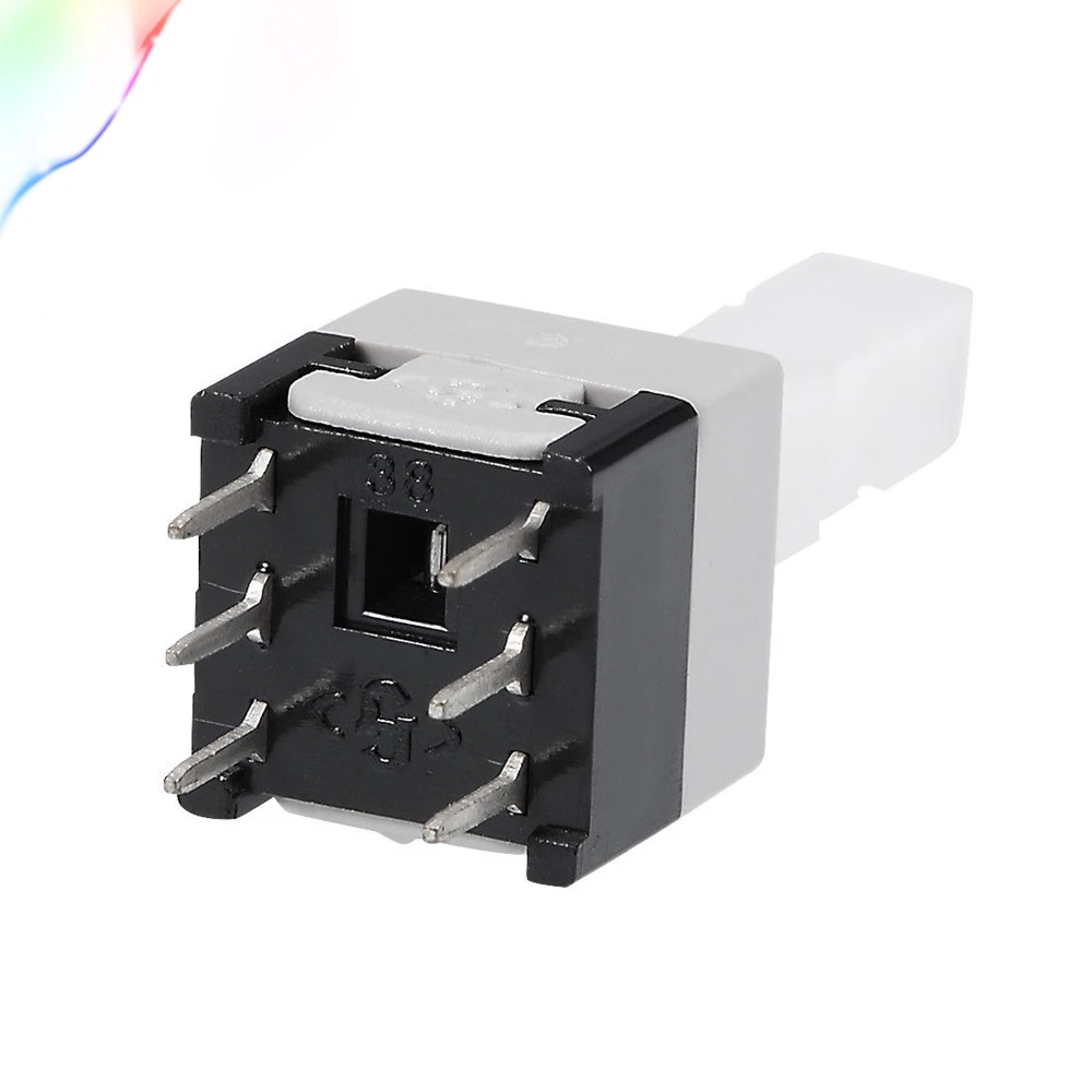 8.5x8.5x22mm PCB DIP Tact Tactile Push Button Switch Latching 6 Pin 10PCS
