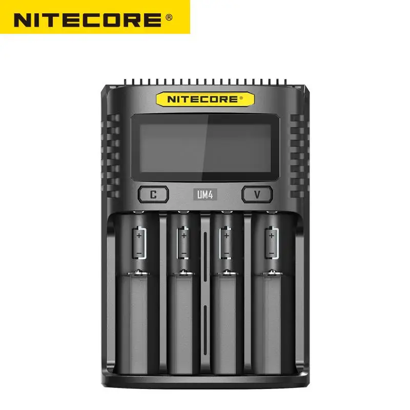 

Nitecore UM4 USB four-slot QC Charger Intelligent Circuitry Global Insurance li-ion AA 18650 14500 16340 26650 Charger